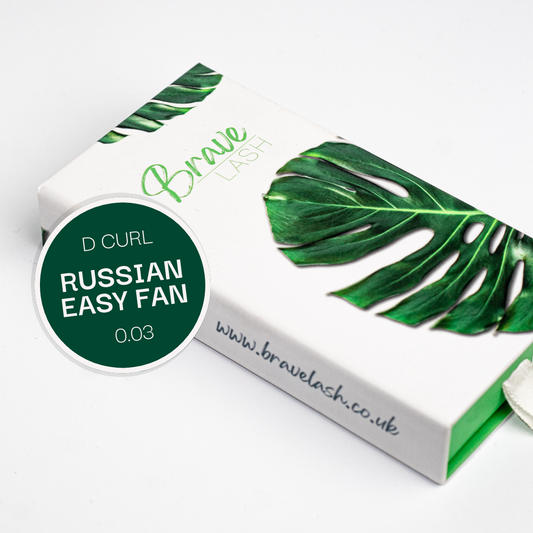 Russian EASY FAN Lash Tray - D Curl 0.03