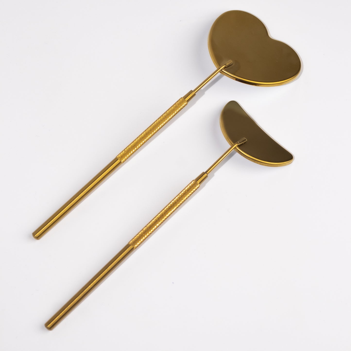 Heart Shaped Gold Lash Mirror